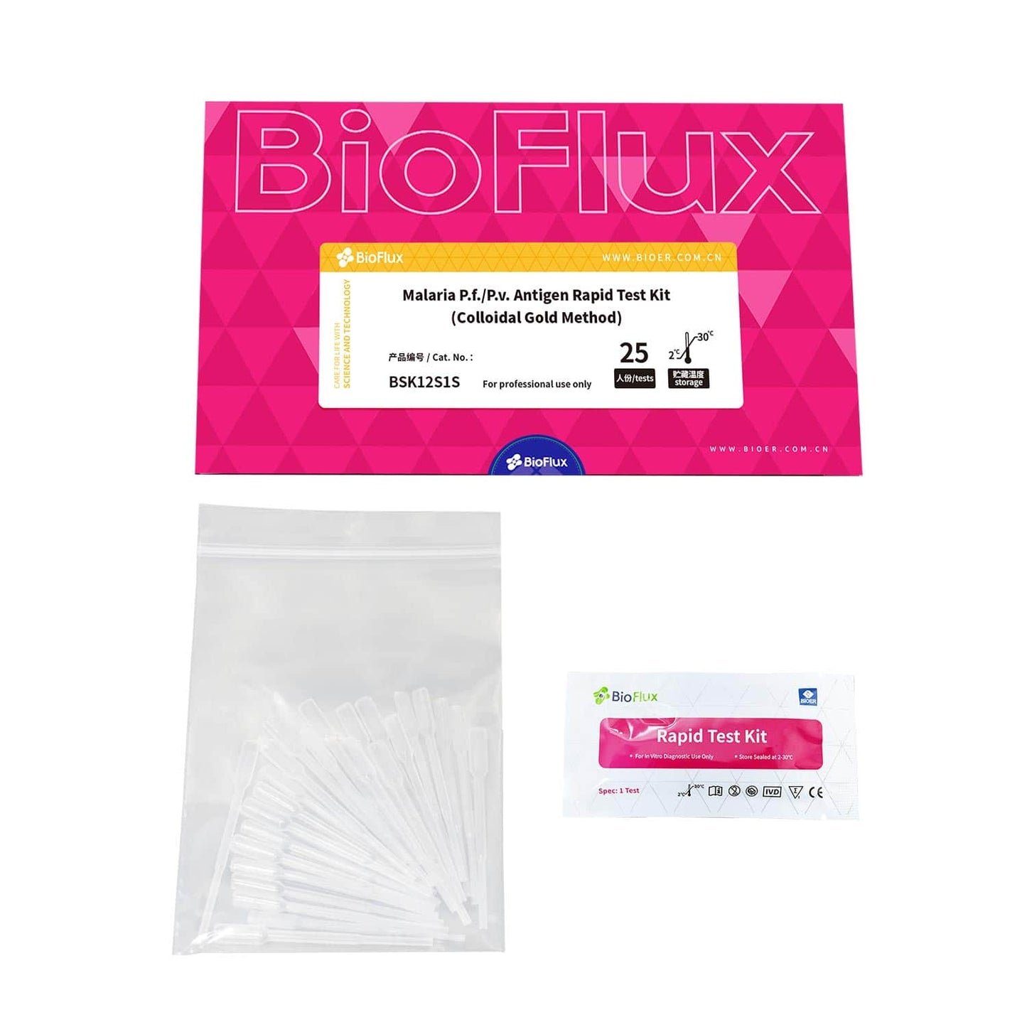 BIOFLUX Malaria Antigen Rapid Test P.f./Pan